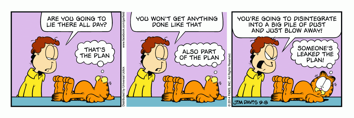 Garfield, September 8, 2014