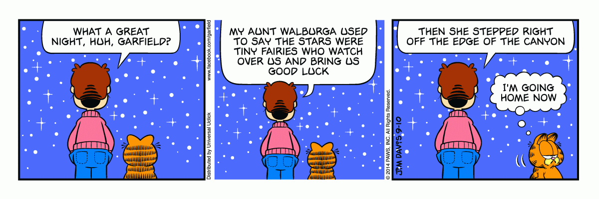 Garfield, September 10, 2014