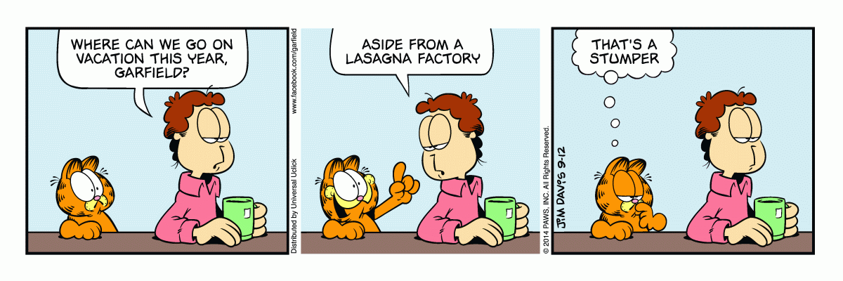 Garfield, September 12, 2014