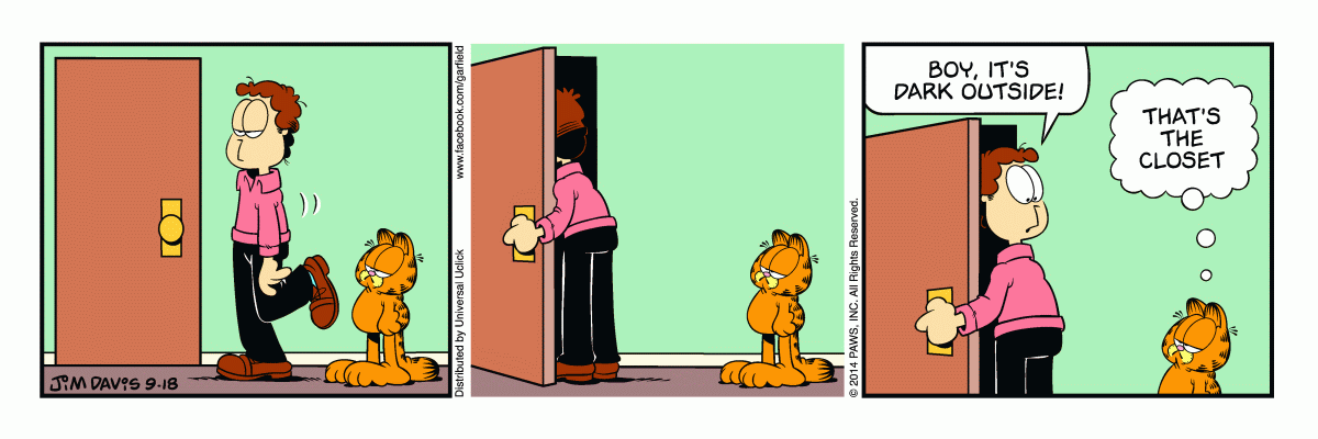 Garfield, September 18, 2014