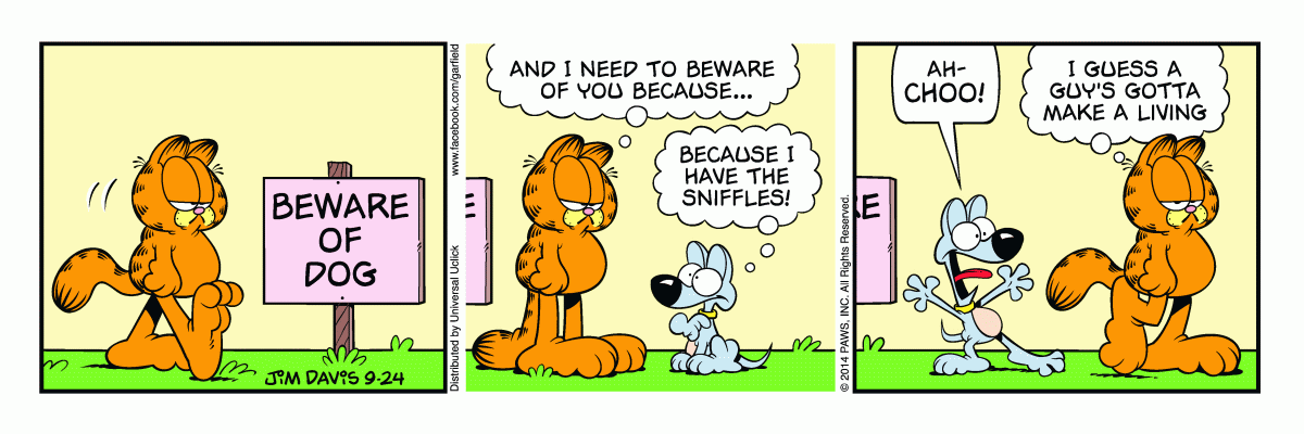 Garfield, September 24, 2014