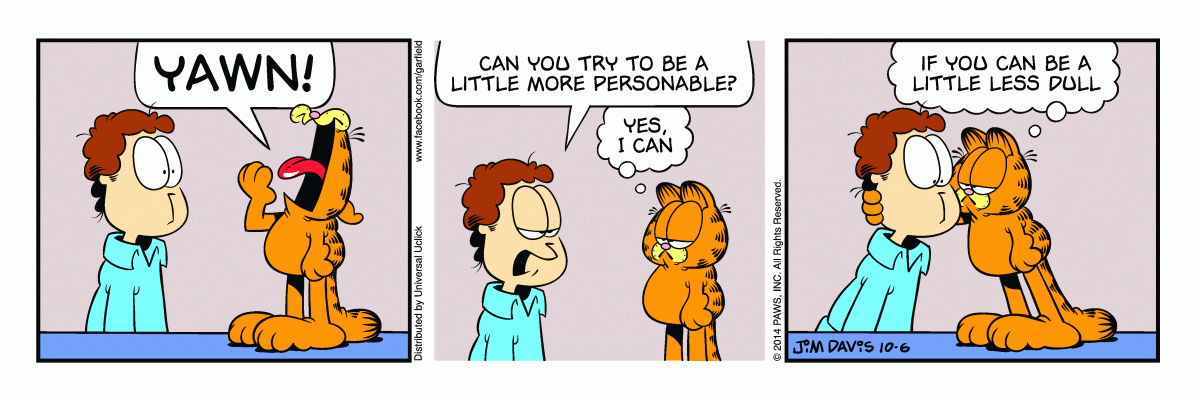 Garfield, October 6, 2014
