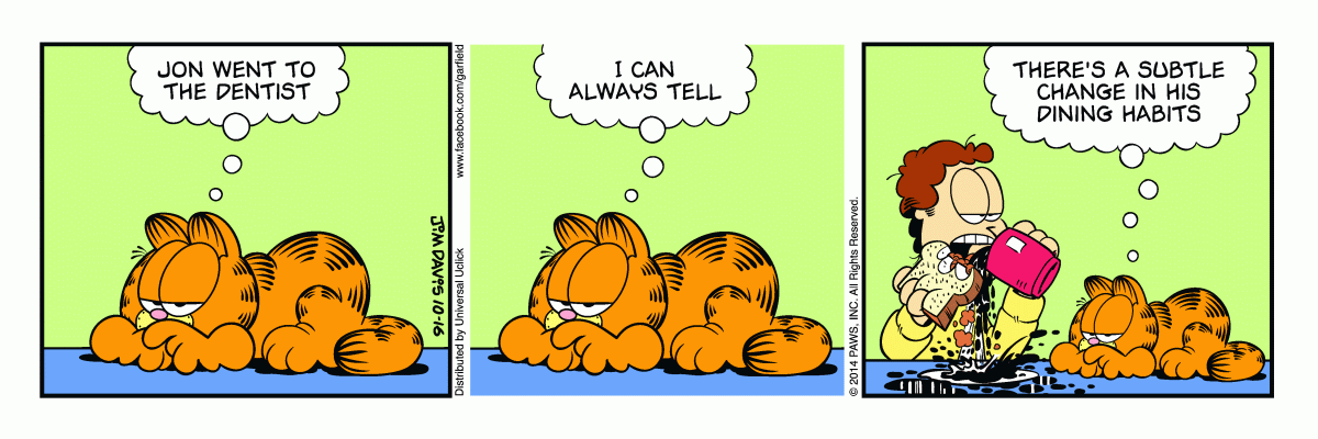 Garfield, October 16, 2014