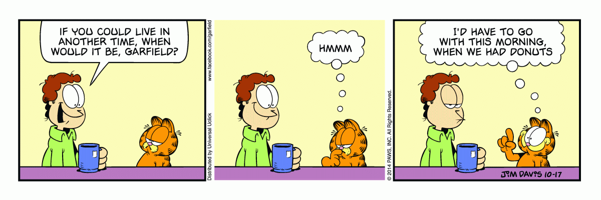 Garfield comic strip for Friday, October 17, 2014