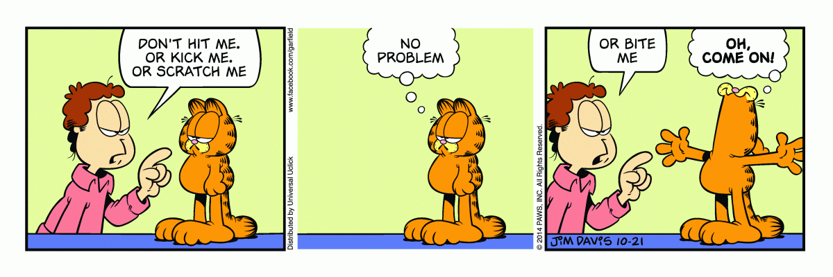 Garfield, October 21, 2014