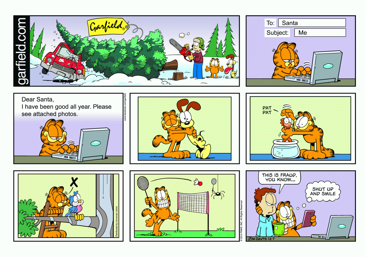 Garfield, December 7, 2014