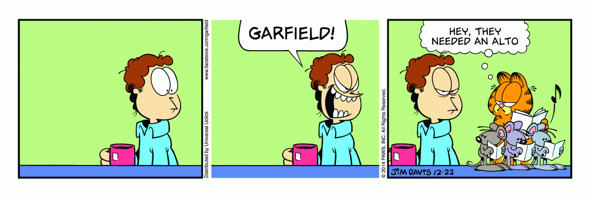 Garfield, December 22, 2014