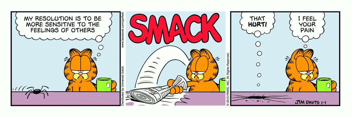Garfield, January 1, 2015