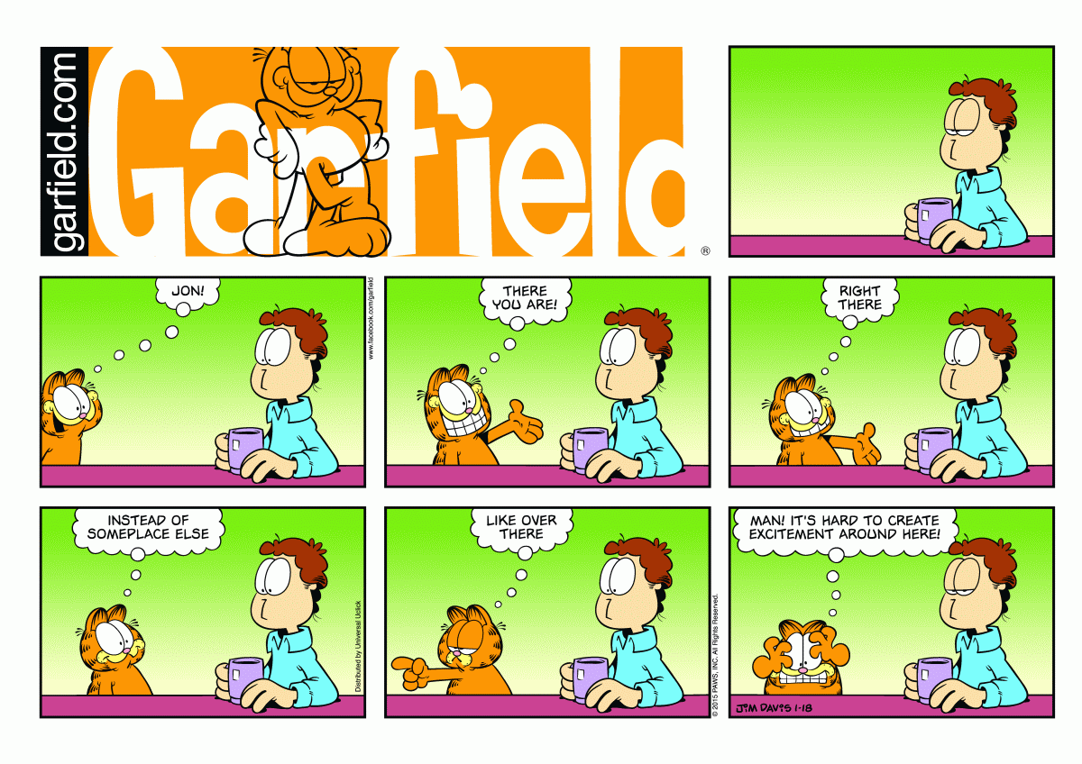 Garfield, January 18, 2015
