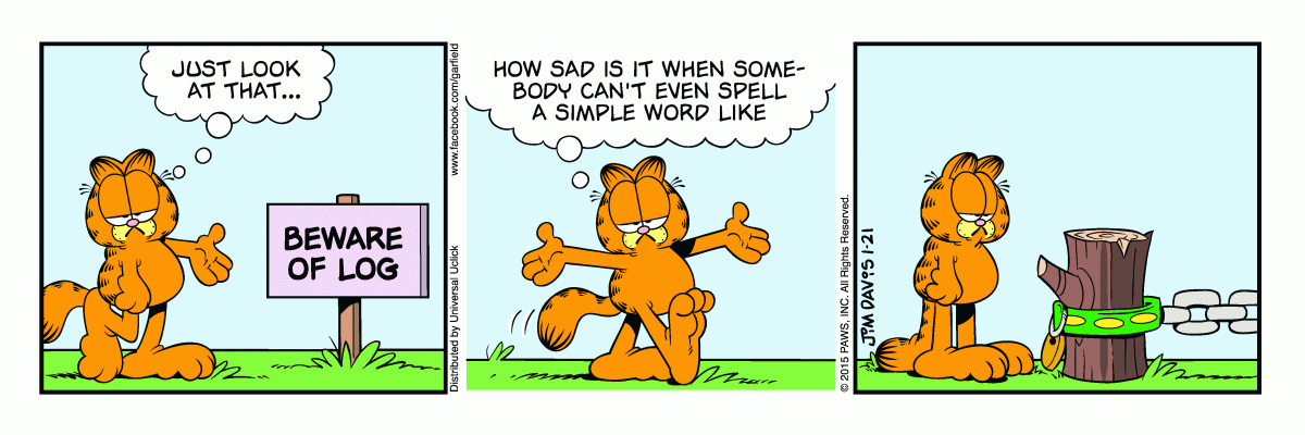 Garfield, January 21, 2015