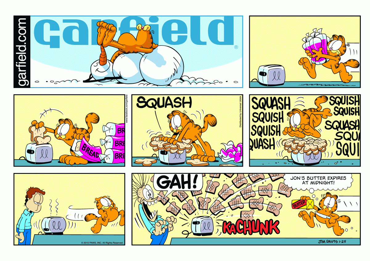 Garfield, January 25, 2015
