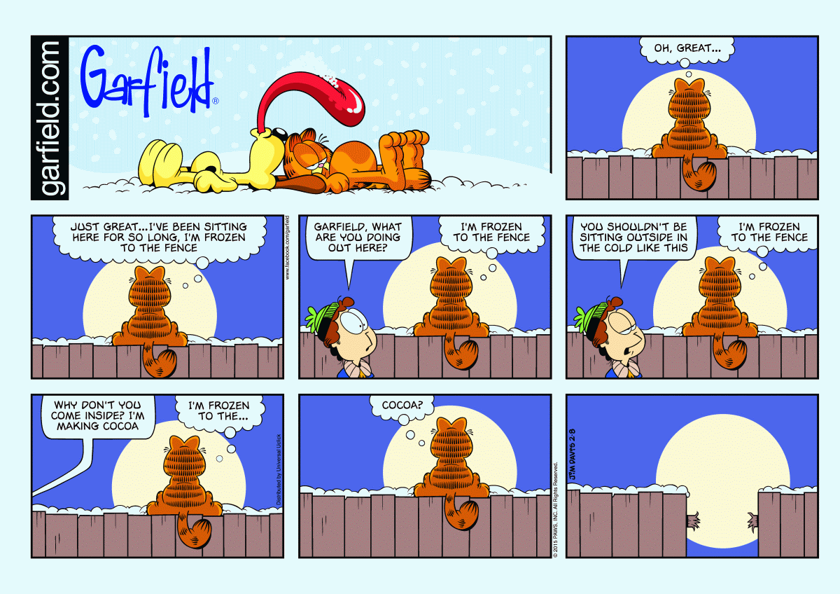 Garfield, February 8, 2015