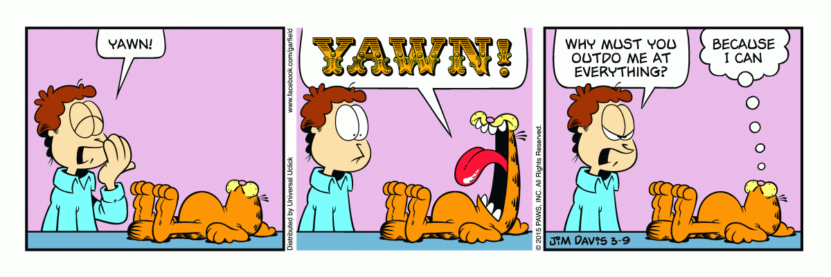 Garfield, March 9, 2015