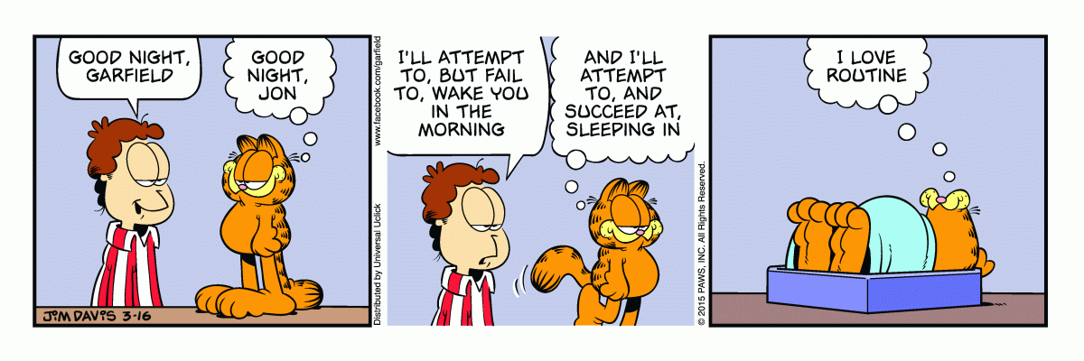 Garfield, March 16, 2015