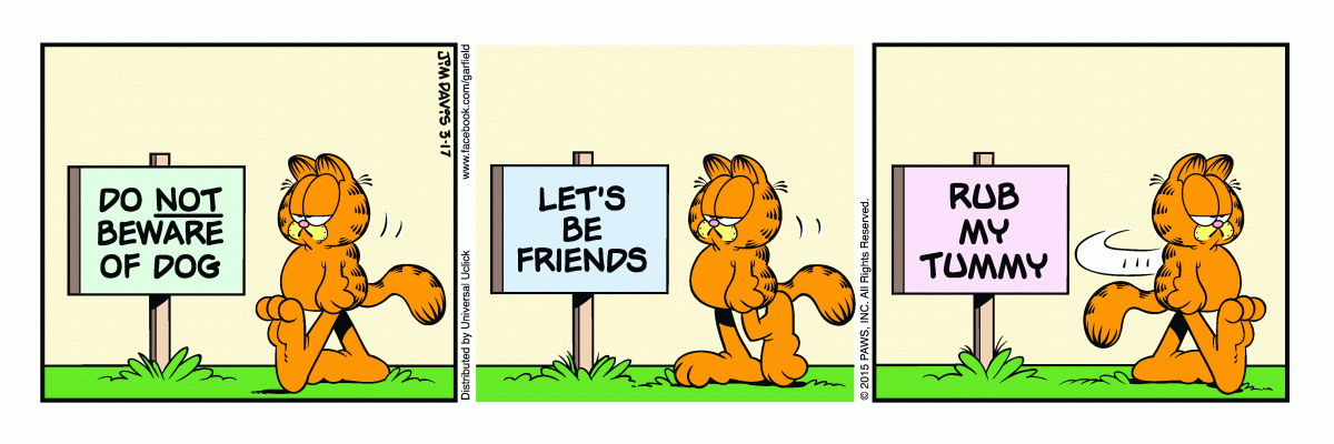 Garfield, March 17, 2015