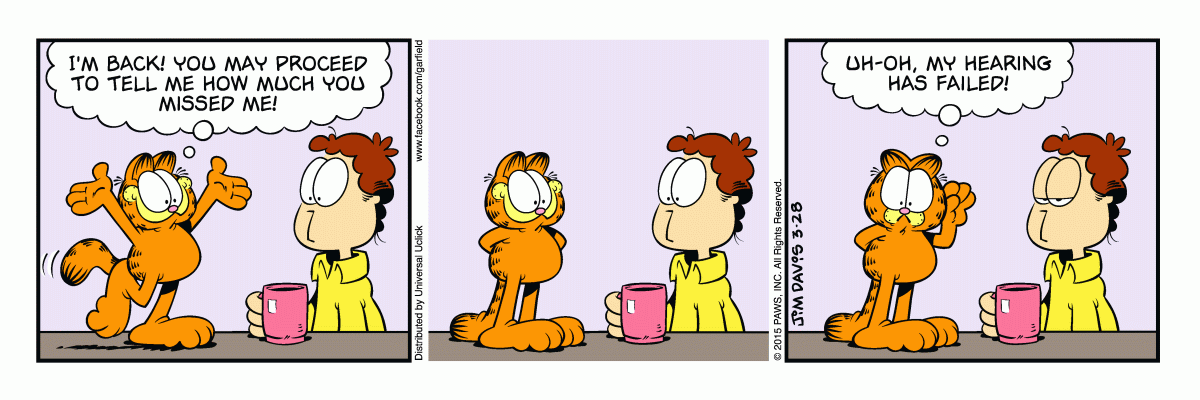 Garfield, March 28, 2015