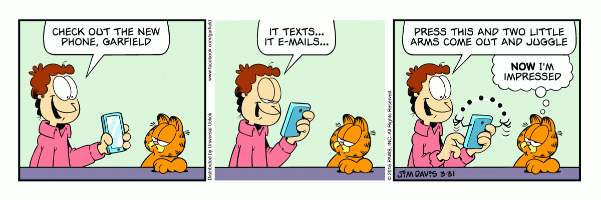 Garfield, March 31, 2015