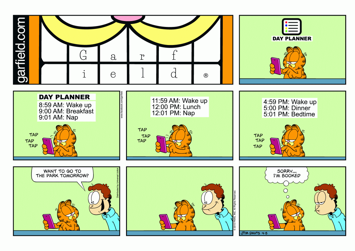 Garfield, April 5, 2015