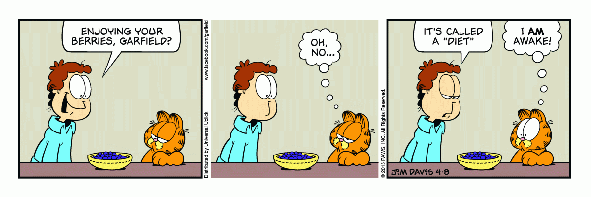Garfield, April 8, 2015