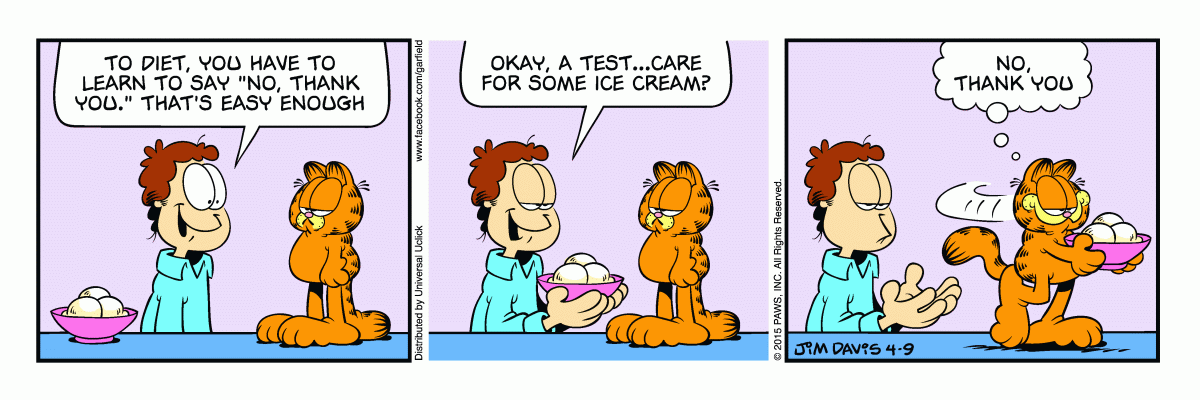 Garfield, April 9, 2015