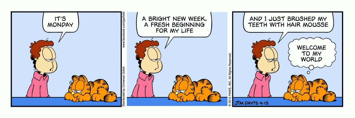 Garfield, April 13, 2015