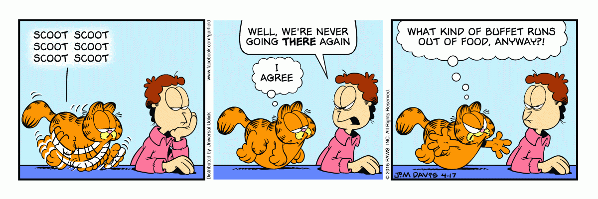 Garfield, April 17, 2015