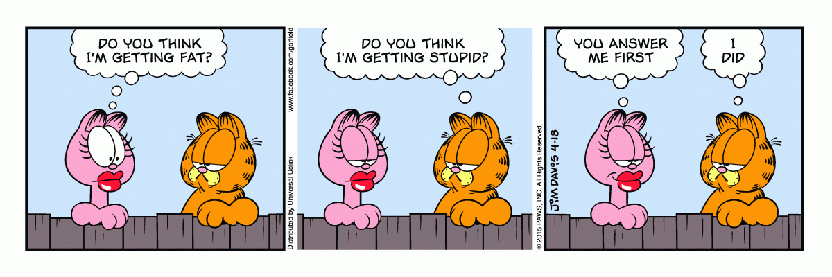 Garfield, April 18, 2015