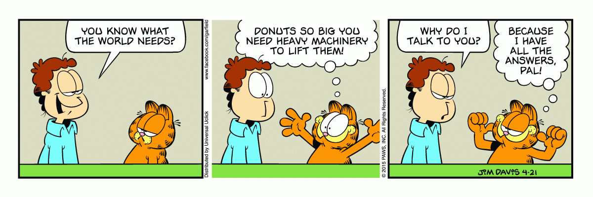 Garfield, April 21, 2015