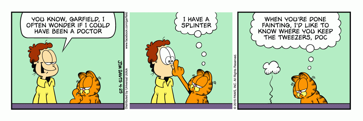 Garfield, April 25, 2015