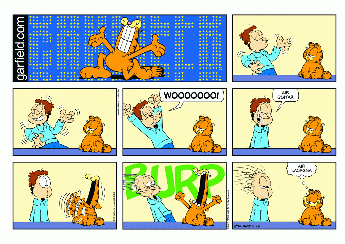 Garfield, April 26, 2015