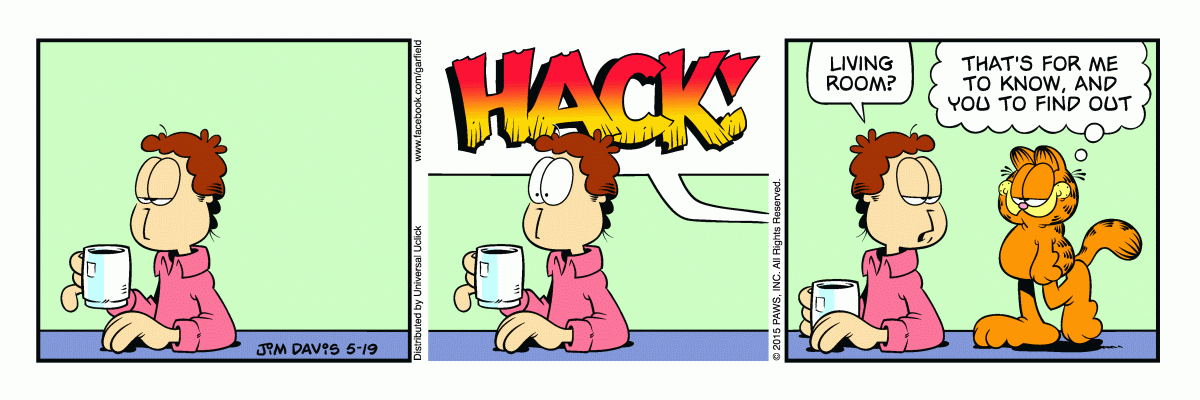 Garfield, May 19, 2015