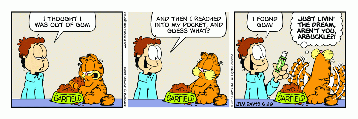 Garfield, June 29, 2015