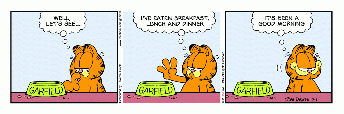 Garfield, July 1, 2015