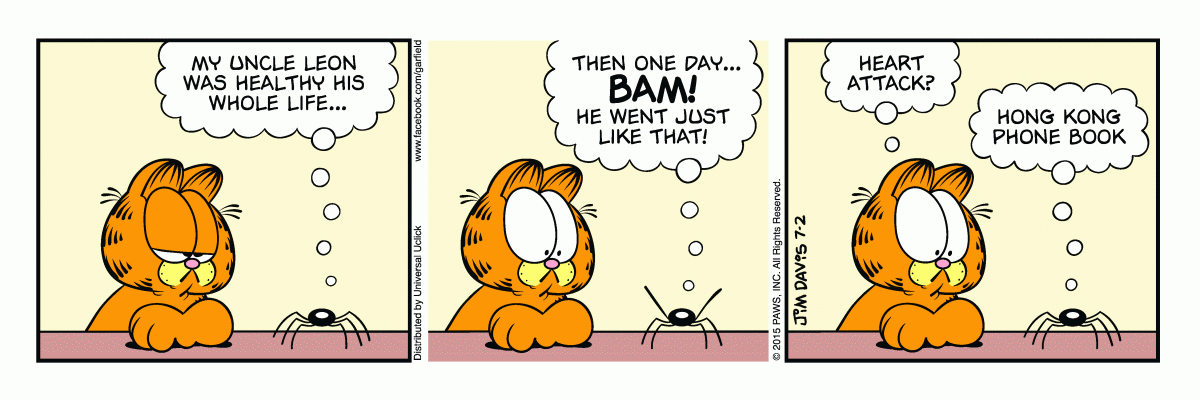 Garfield, July 2, 2015