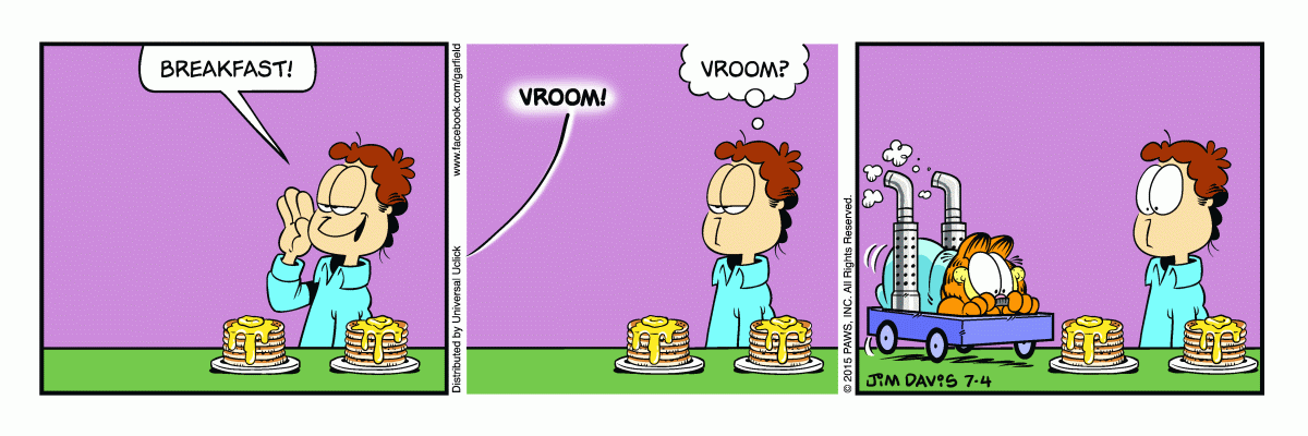 Garfield, July 4, 2015