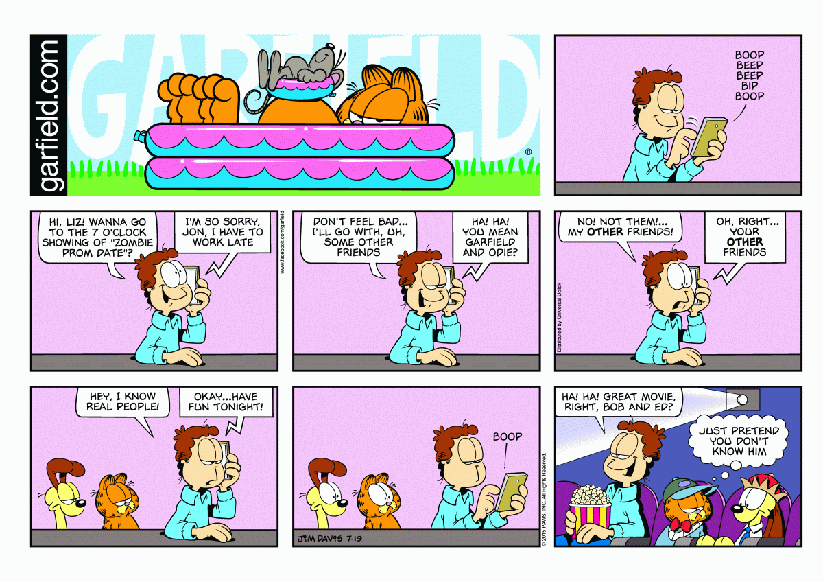 Garfield, July 19, 2015