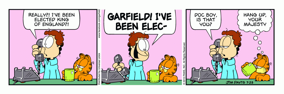 Garfield, July 23, 2015