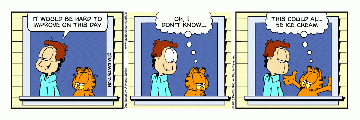 Garfield, July 28, 2015