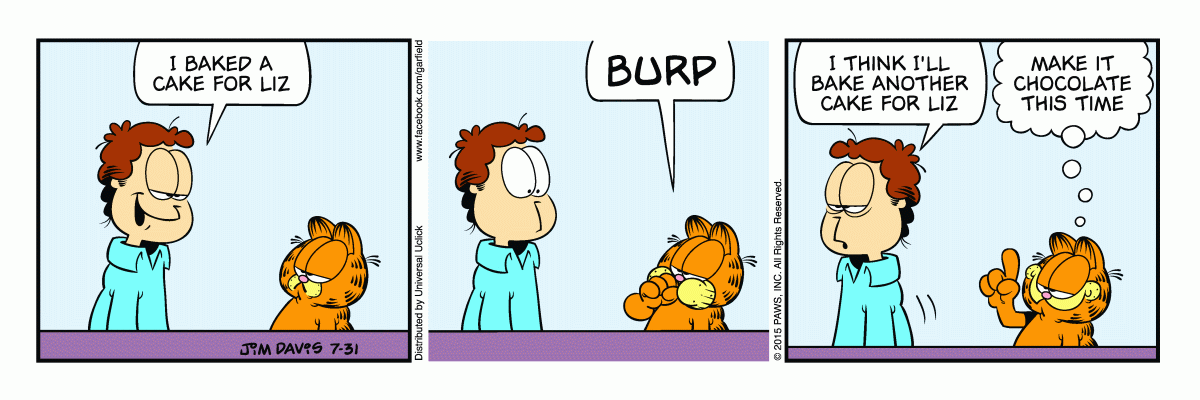 Garfield, July 31, 2015