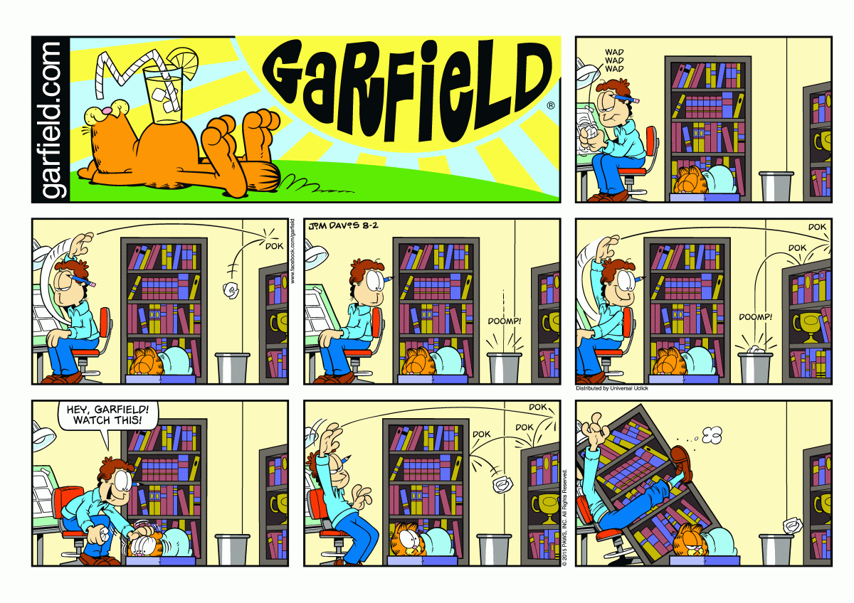 Garfield, August 2, 2015
