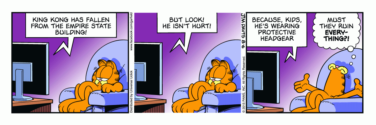 Garfield, August 6, 2015