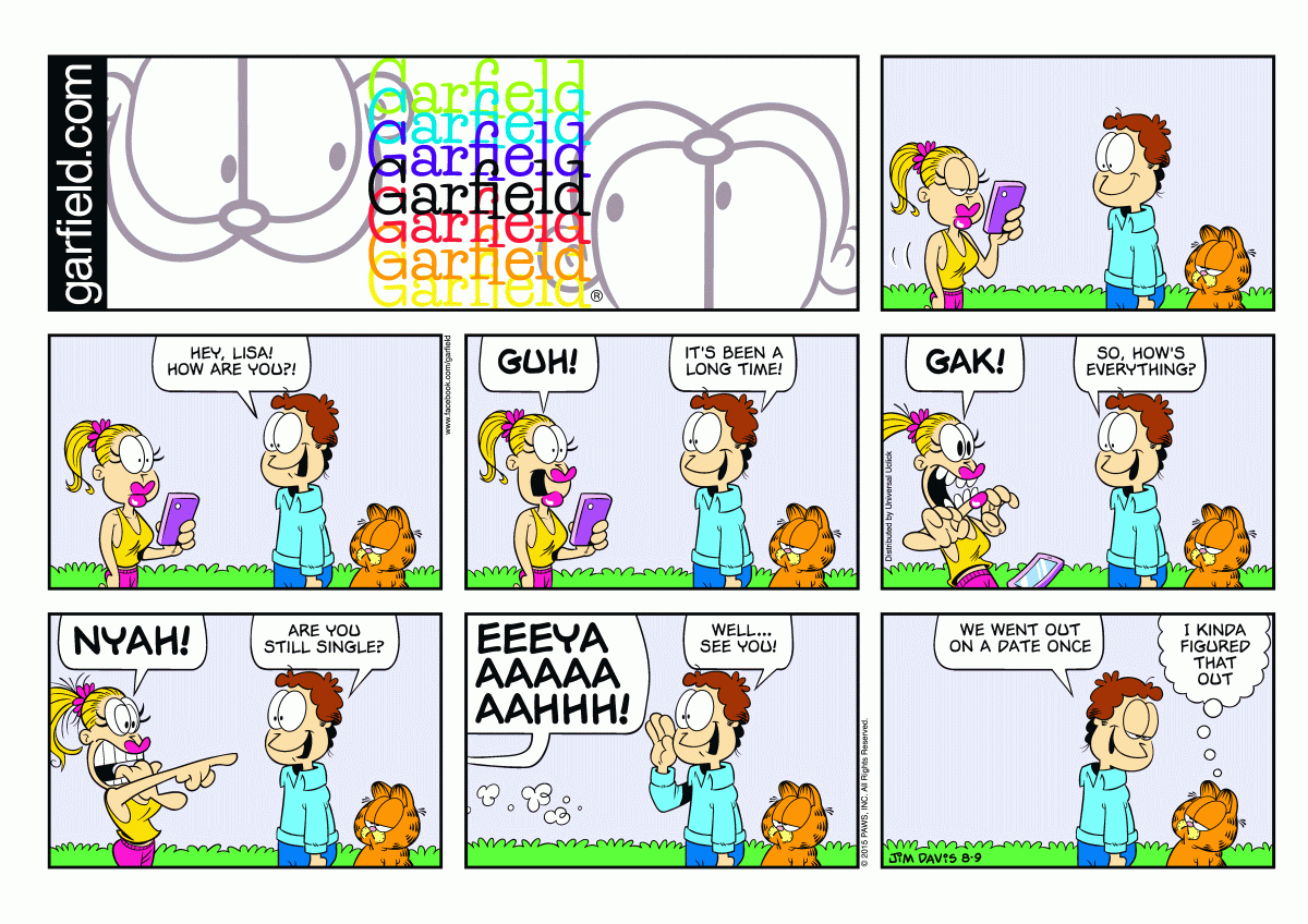 Garfield, August 9, 2015