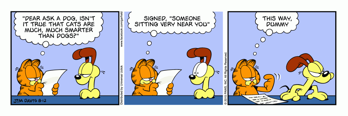 Garfield, August 12, 2015