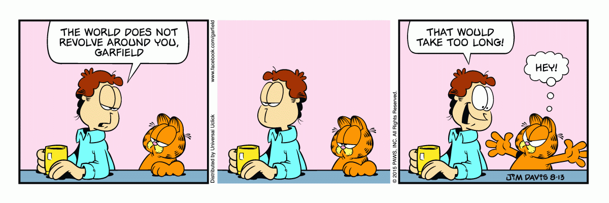 Garfield, August 13, 2015