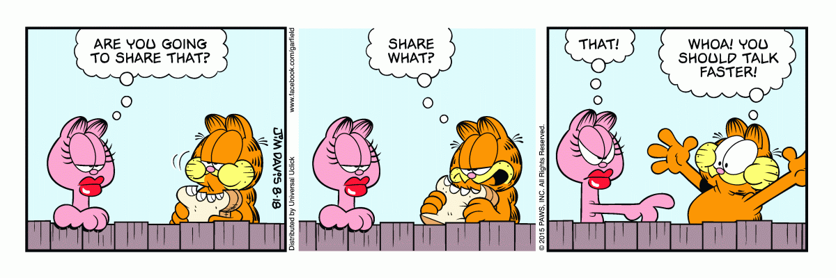 Garfield, August 18, 2015
