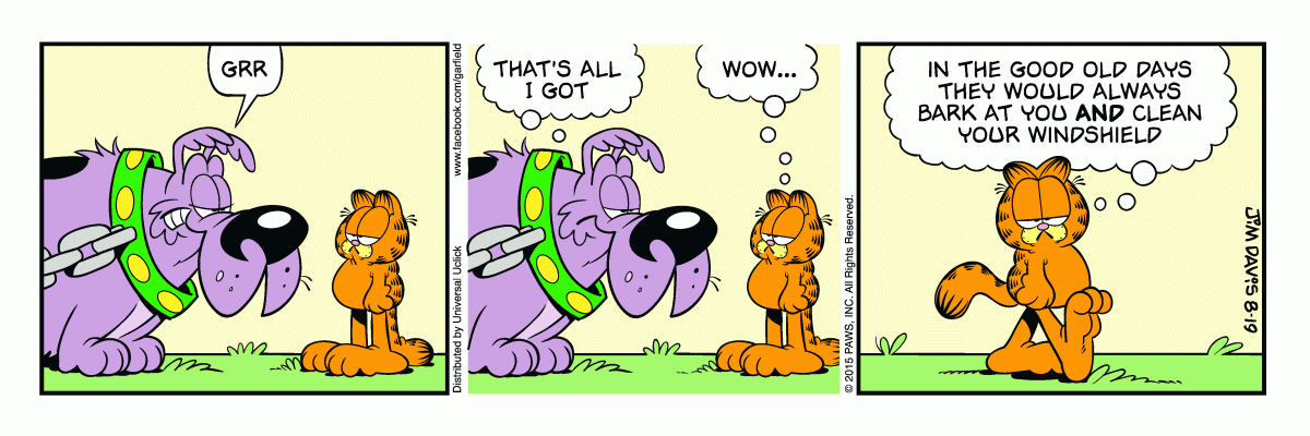 Garfield, August 19, 2015