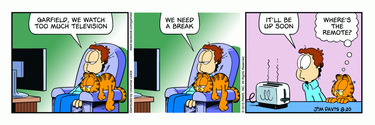 Garfield, August 20, 2015