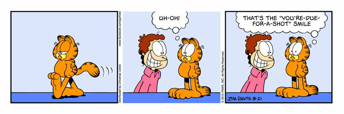 Garfield, August 21, 2015