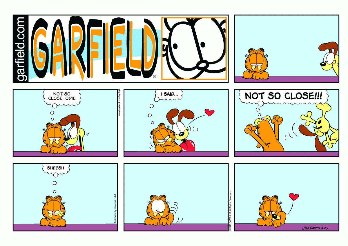 Garfield, August 23, 2015