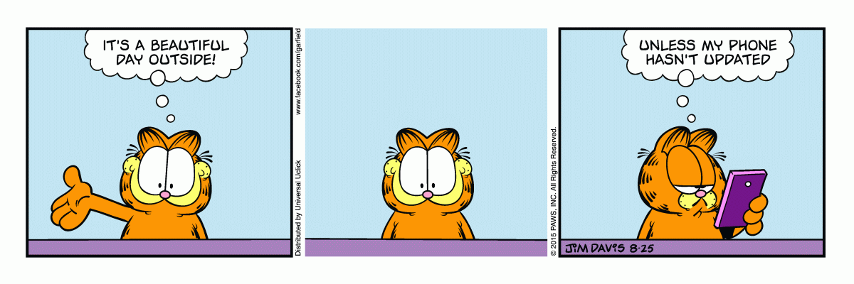 Garfield, August 25, 2015